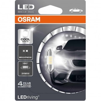 Автолампа OSRAM LED ≜C5W LEDRIVING 6431CW-01B(1шт) Автолампа OSRAM LED ≜C5W LEDRIVING 6431CW-01B(1шт)