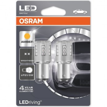 Автолампы OSRAM LED ≜P21/5W LEDRIVING 1457YE-02B Amber - Жёлтый (2шт) Автолампы OSRAM LED ≜P21/5W LEDRIVING 1457YE-02B Amber - Жёлтый (2шт)