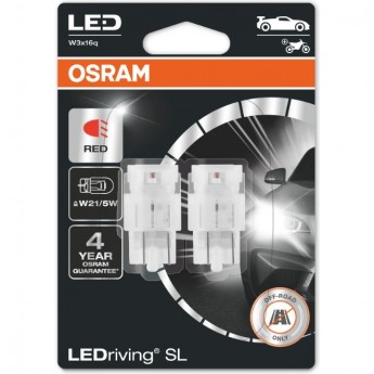 Автолампы OSRAM LED ≜W21/5W LEDRIVING SL 7515DRP-02B RED Красный Автолампы OSRAM LED ≜W21/5W LEDRIVING SL 7515DRP-02B RED Красный