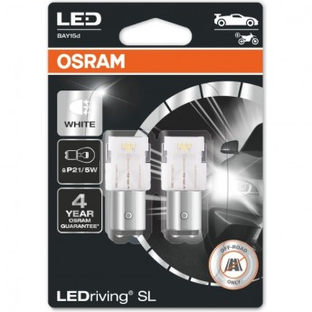Комплект LED ламп OSRAM ≜ P21/5W LEDRIVING SL 7528DWP-02B GEN3 - Белые Комплект LED ламп OSRAM ≜ P21/5W LEDRIVING SL 7528DWP-02B GEN3 - Белые