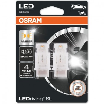 ламп OSRAM LED ≜W27/7W LEDRIVING SL 3157DYP-02B AMBER Желтый ламп OSRAM LED ≜W27/7W LEDRIVING SL 3157DYP-02B AMBER Желтый